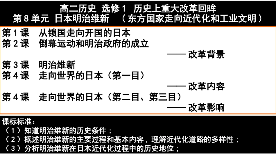 日本明治维新复习_第1页