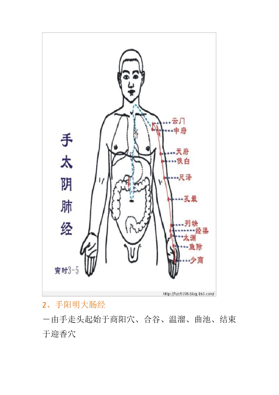人体十二条经络穴位的位置和作用简介_第3页