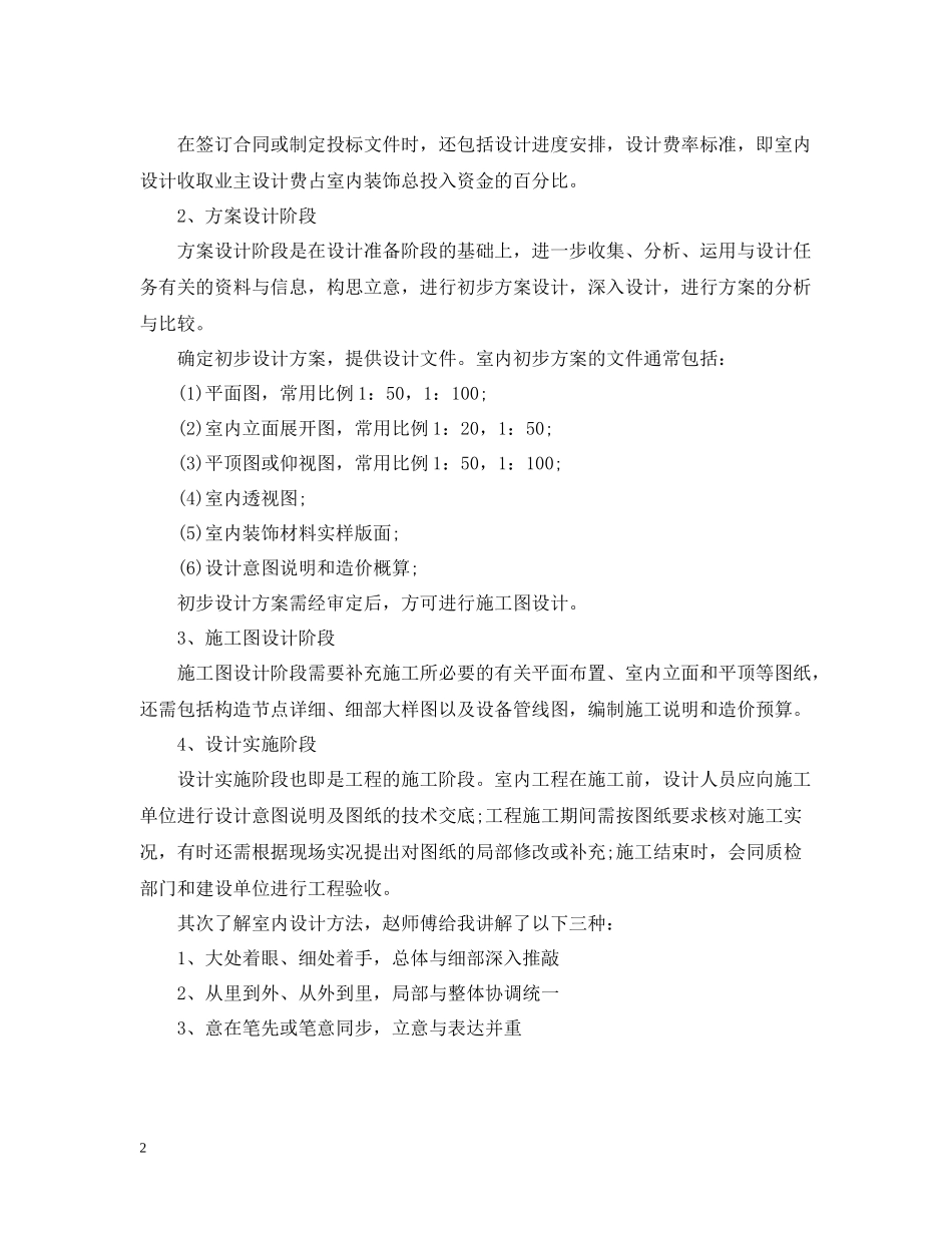 室内设计实习工作自我总结范文_第2页