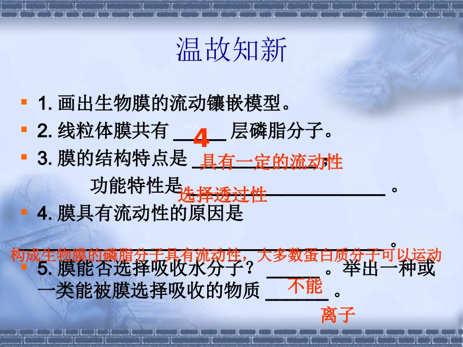 必修一课件：物质跨膜运输的方式（上课）_第1页