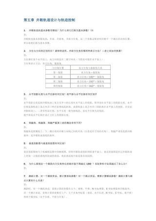 钻井工程：井眼轨道设计与轨迹控制