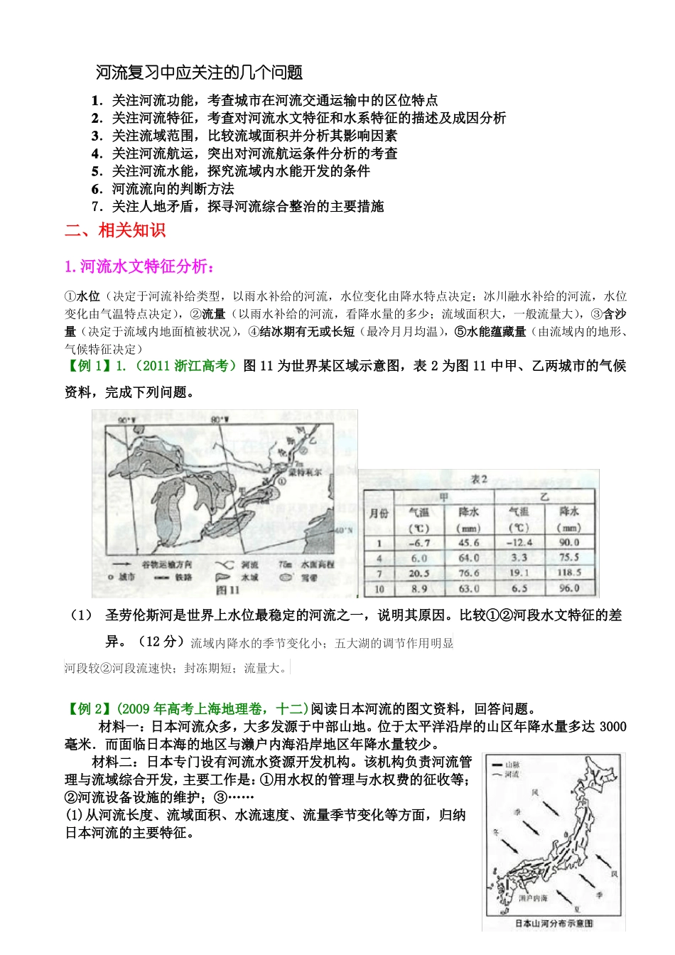 高三地理河流专题复习_第2页