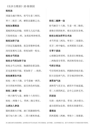 长沙方歌括_整理