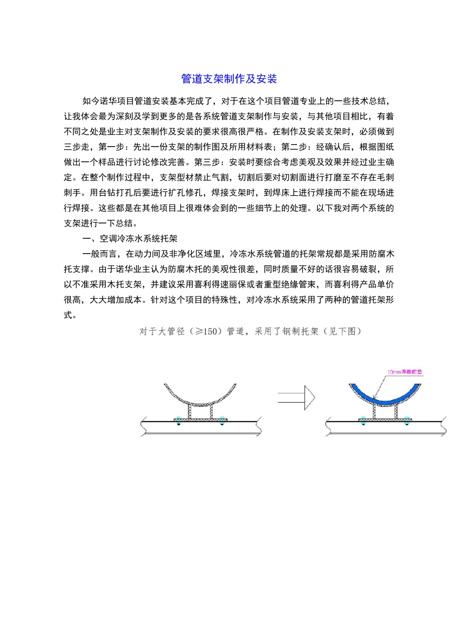 管道支架制作及安装_第1页