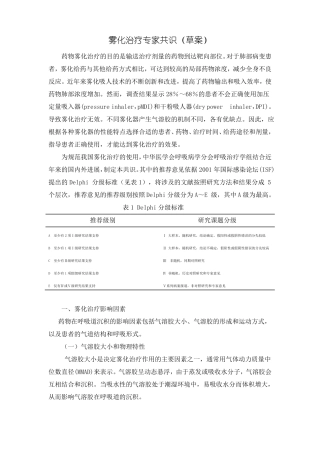 雾化治疗专家共识版