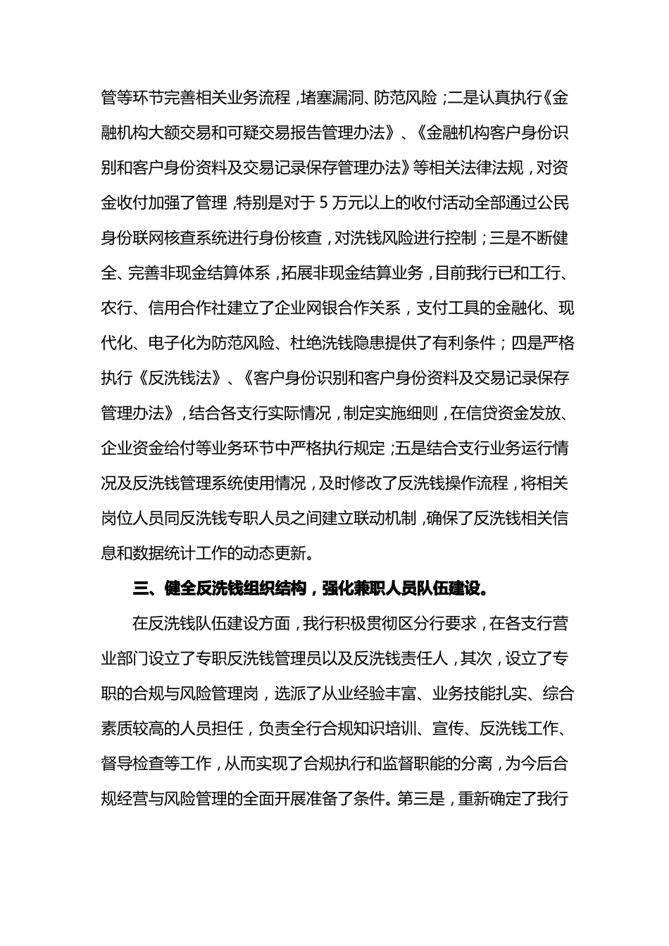 银行年反洗钱工作报告_第2页