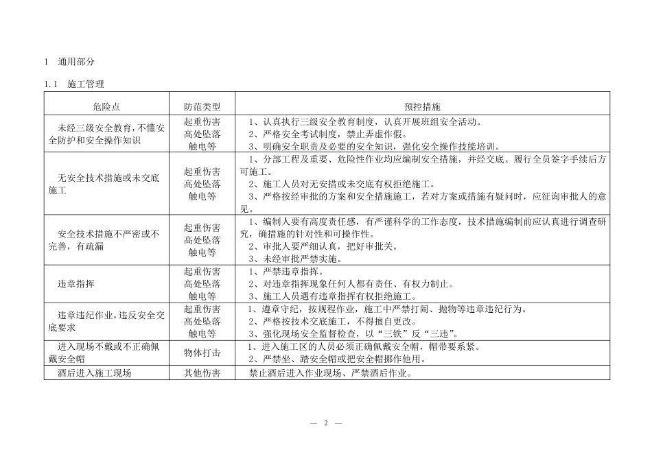 风电工程危险点辨识及预控措施_第2页
