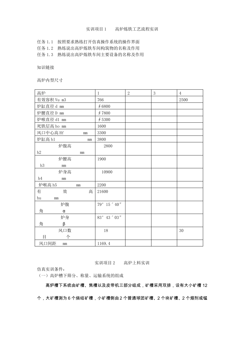 高炉炼铁仿真操作系统操作规程_第2页