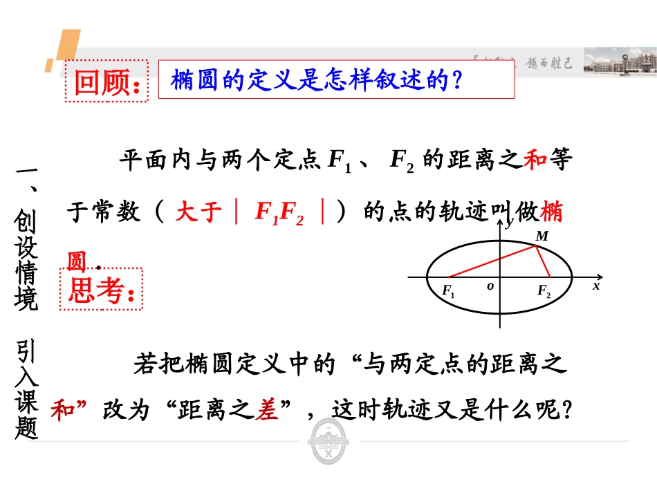 双曲线及其标准方程-高中数学选修-全套课件（人教A版）_第2页