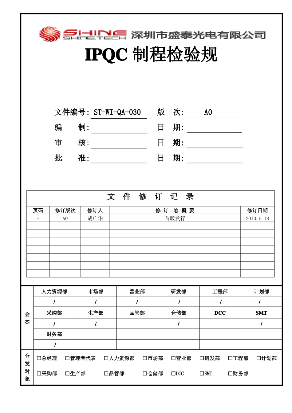 IPQC制程检验规范标准_第1页