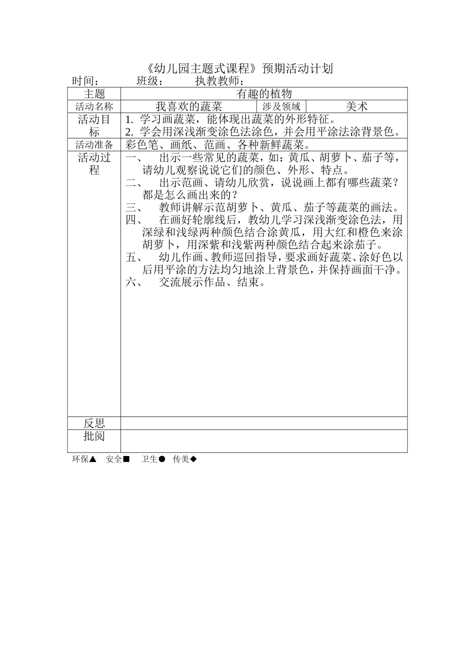 我喜欢的蔬菜_第1页