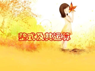 整式及其运算复习
