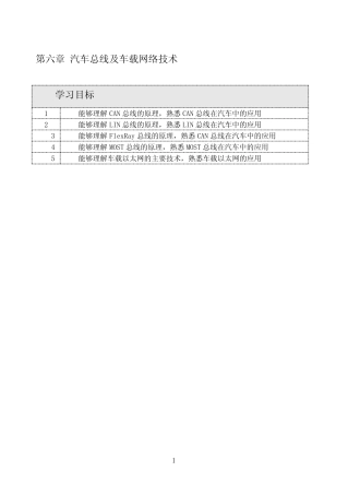 《智能网联汽车技术概论》第六章课后习题 