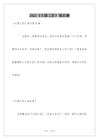 2024《大国工匠》观后感_16