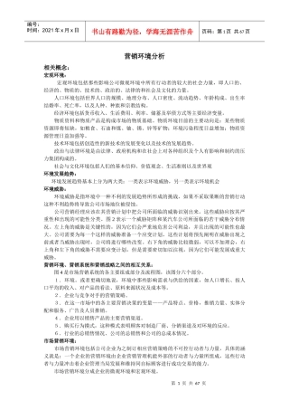 营销市场环境分析方法