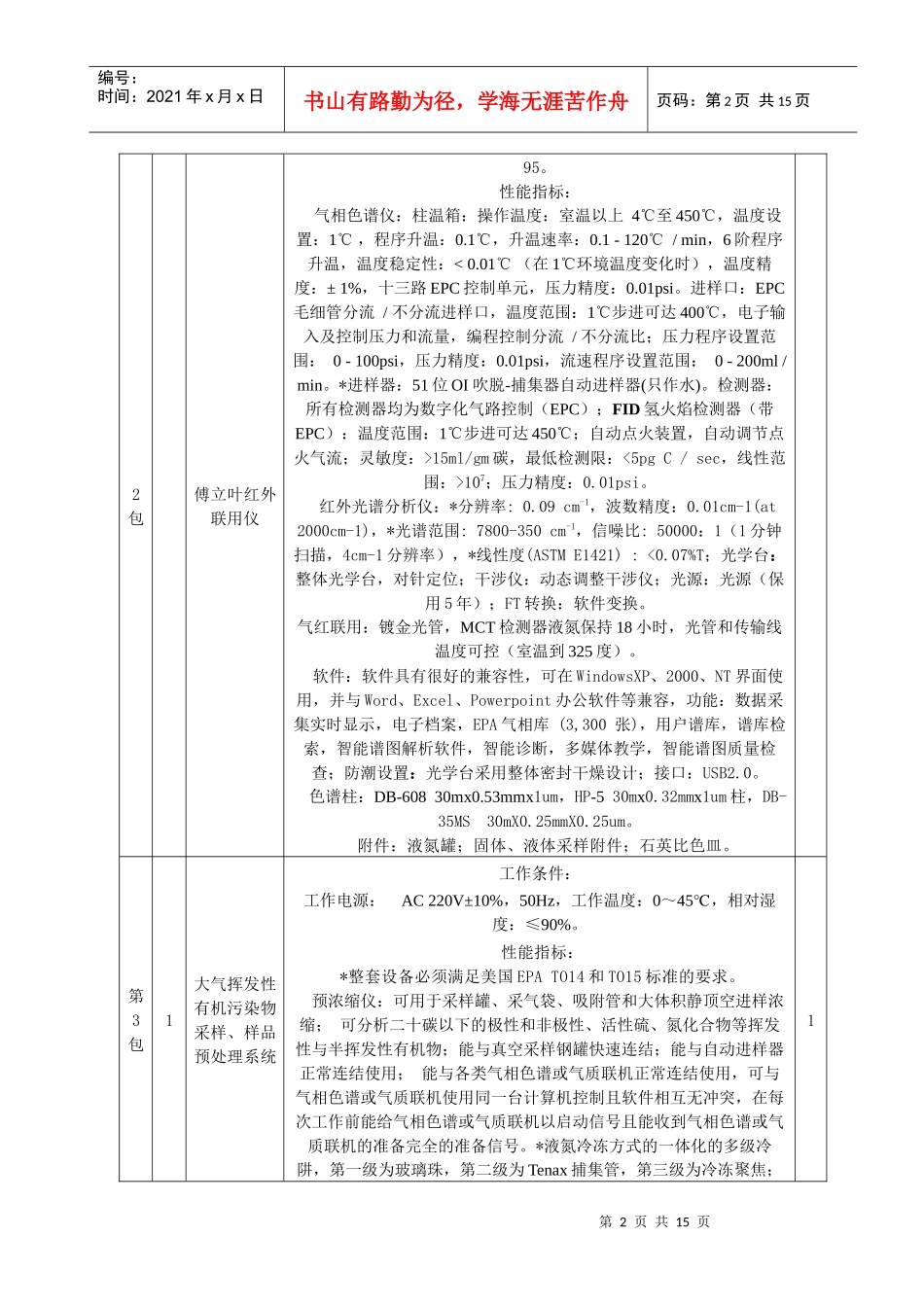 表2省水质监测中心主要仪器设备配置清单单位：万元_第2页