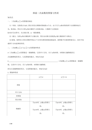 二次函数图像性质