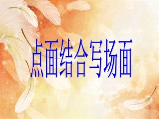 点面结合写场景公开课