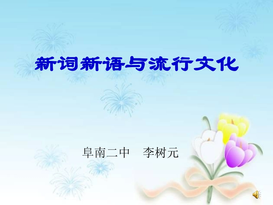 新词新语和流行文化_第1页