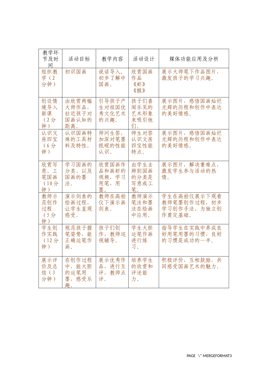 认识中国画教学设计_第2页