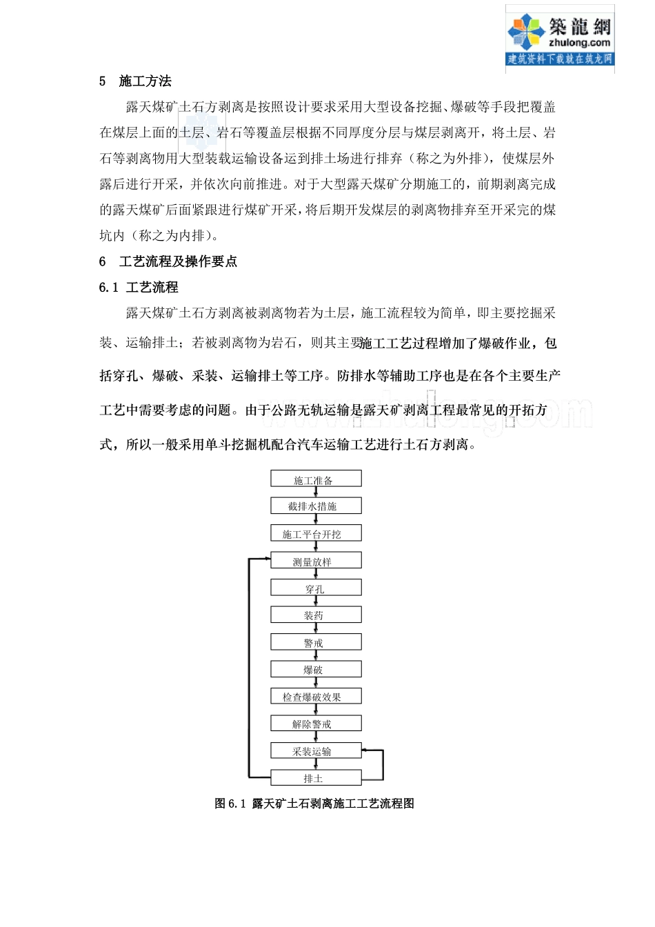 露天煤矿土石方剥离施工工法_第2页