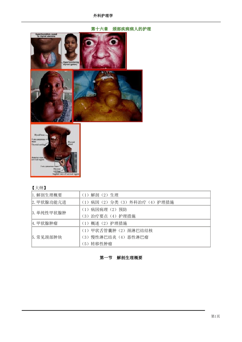 颈部疾病病人的护理_第1页