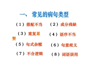 病句修改专题课件