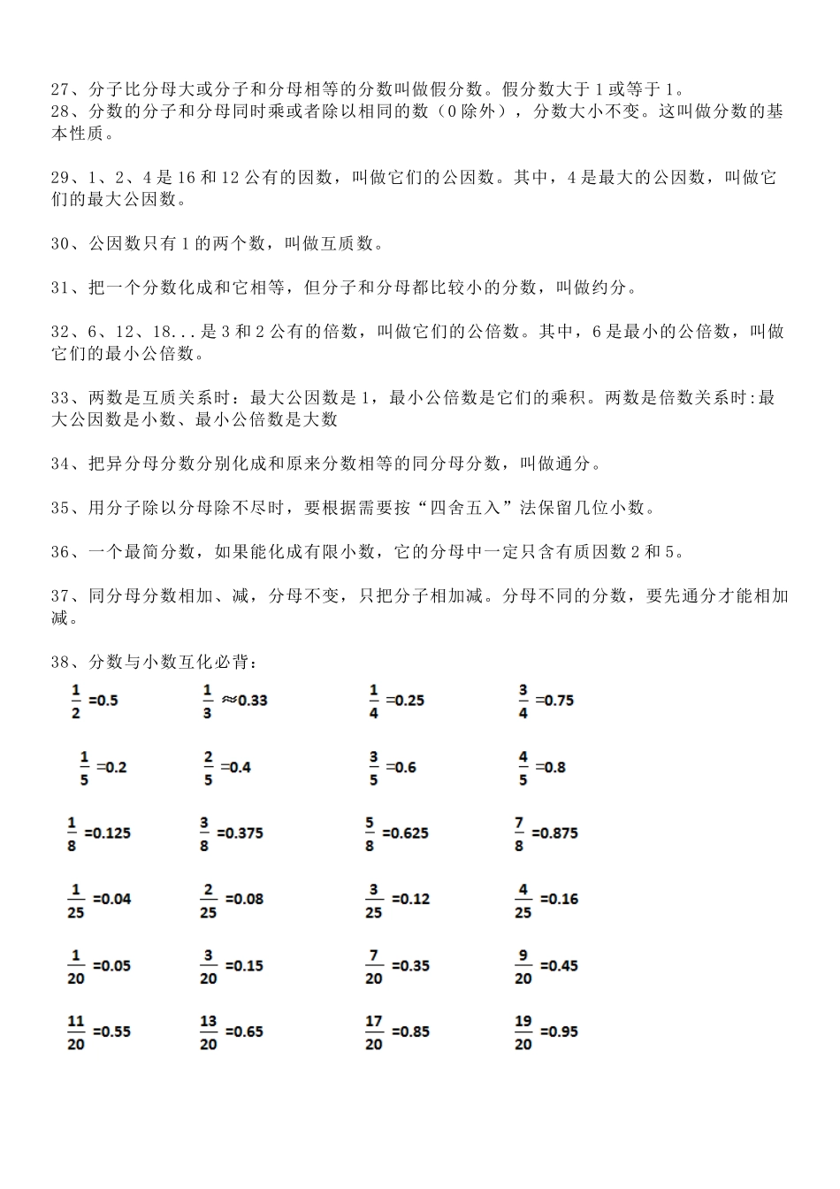 五年级数学下册必背知识点_第3页