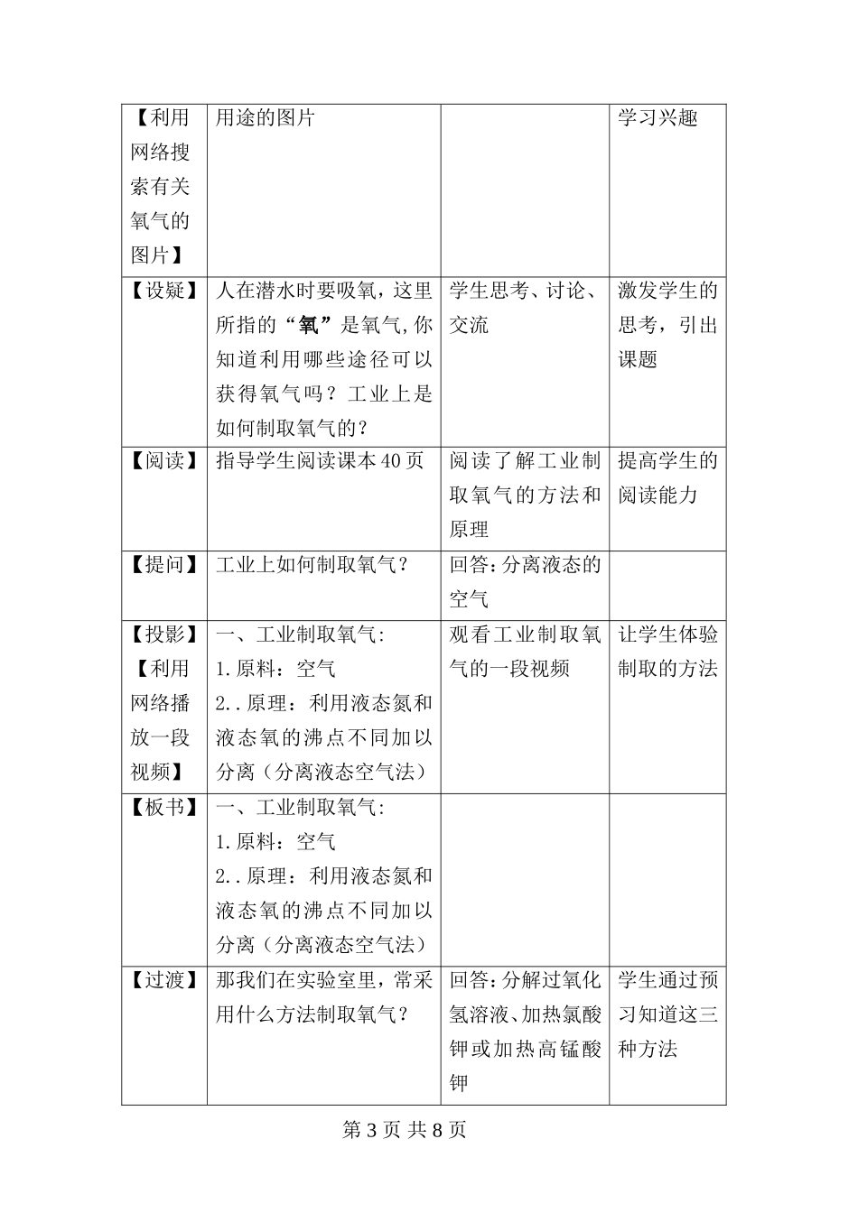 氧气的实验室制法教学设计_第3页