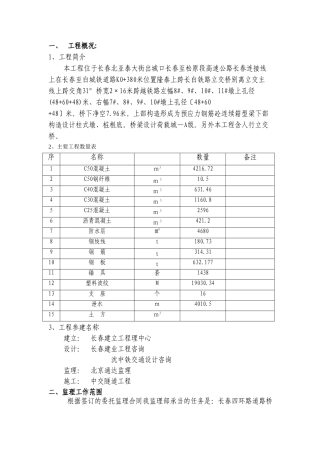 高速公路工程监理规划