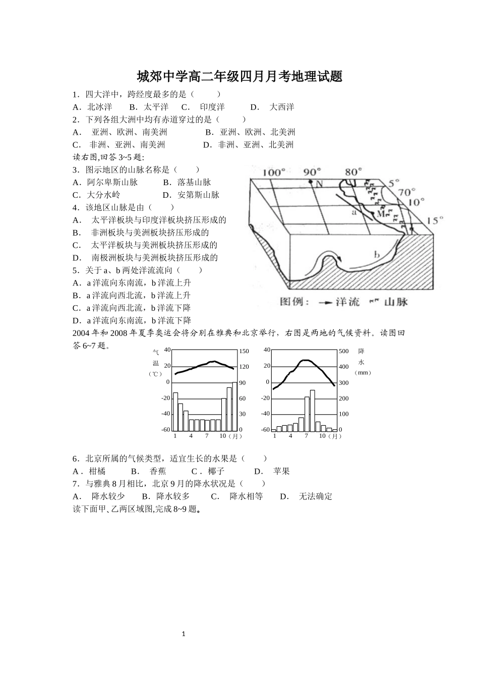 高二4月月考_第1页