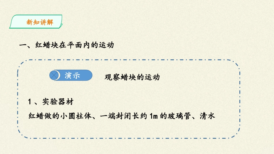 人教版（2019）高一物理必修第二册第五章52运动的合成与分解课件(共40张PPT)_第3页