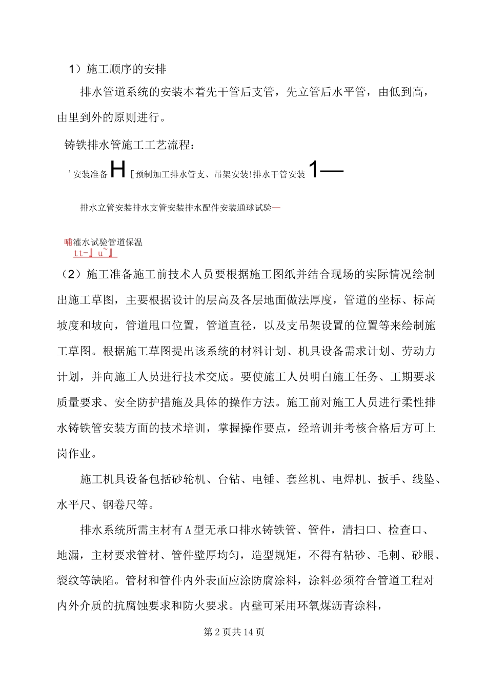 A型柔性法兰连接排水铸铁管施工工艺要点_第2页