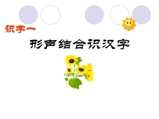 识字一-形声结合识汉字