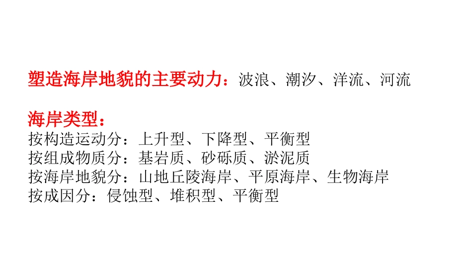 2021届高三地理二轮复习之海底与海岸地貌（共42张PPT）_第2页
