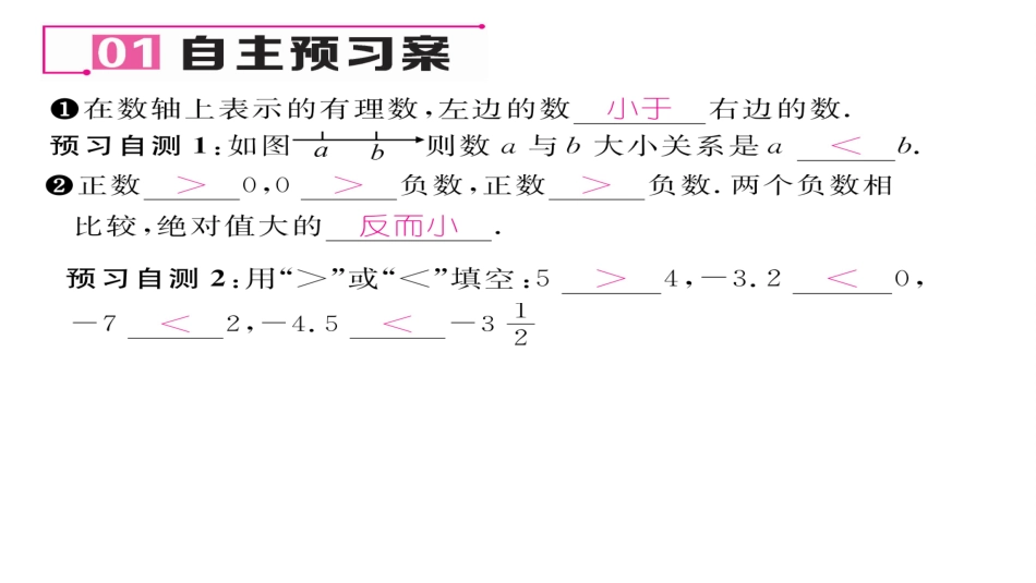 绝对值第课有理数的大小比较_第2页