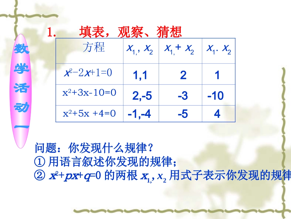 一元二次方程根与系数的关系 (2)_第3页