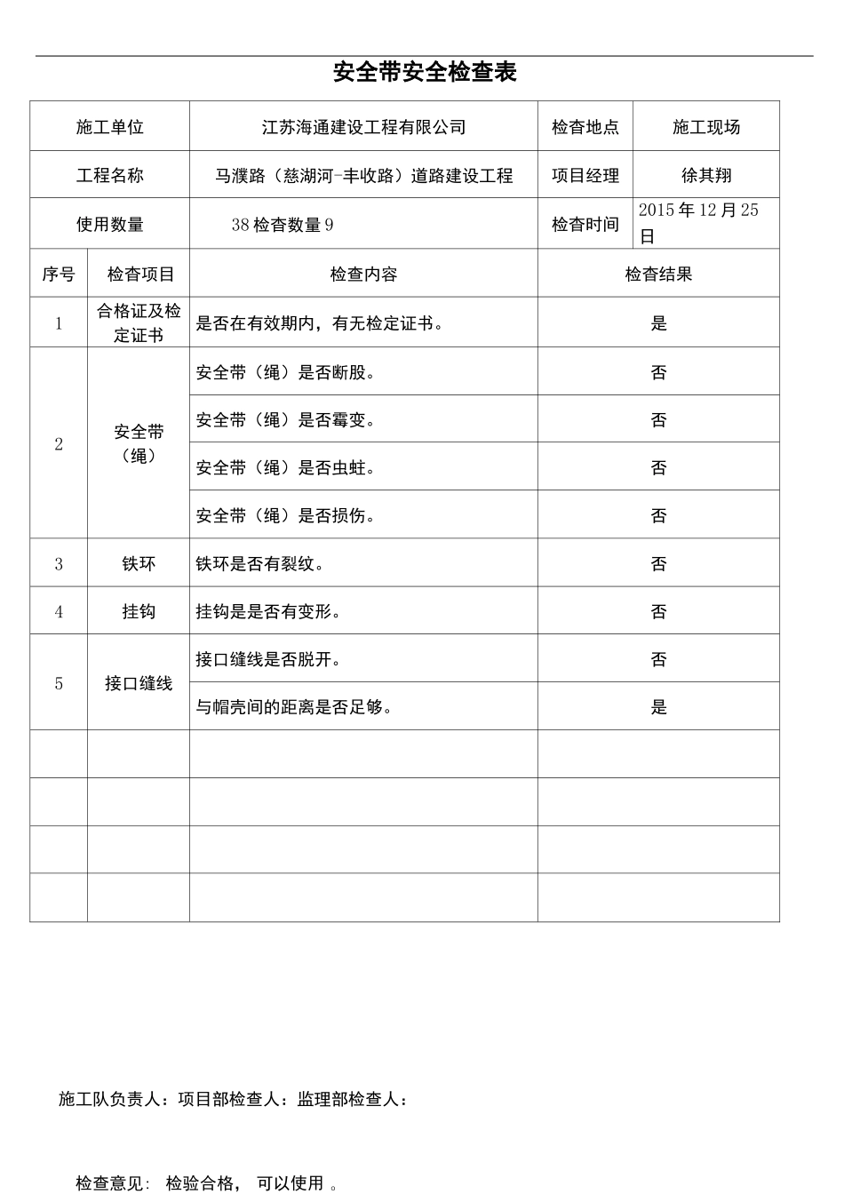 施工机械安全用具安全检查表_第3页