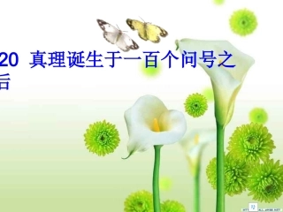真理诞生一百个问号之后课件