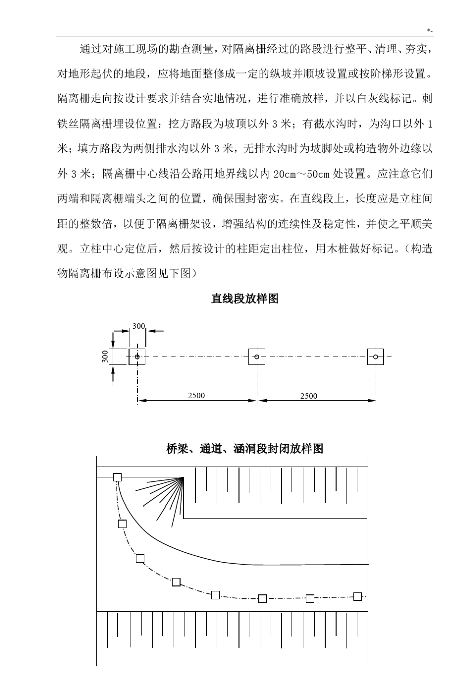 隔离栅施工工艺标准及其方法_第3页