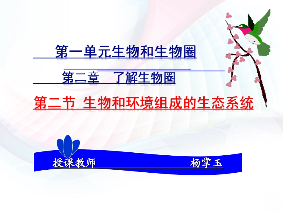 《生物与环境组成生态系统》课件_第1页