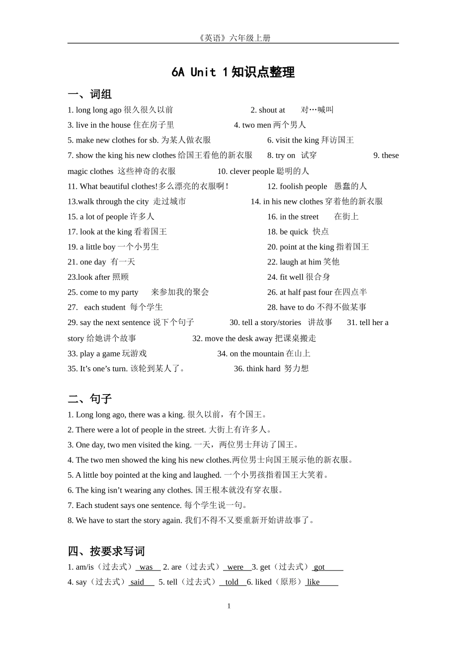 译林6A知识点整理_第1页