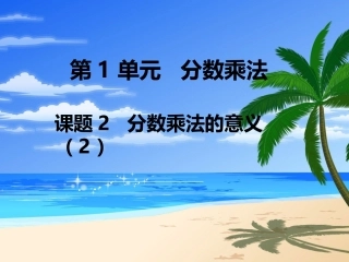第2课时分数乘法的意义（2）