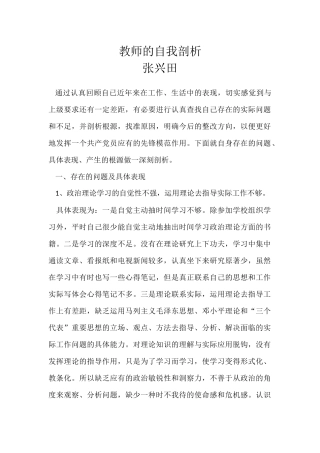教师的自我剖析 (2)