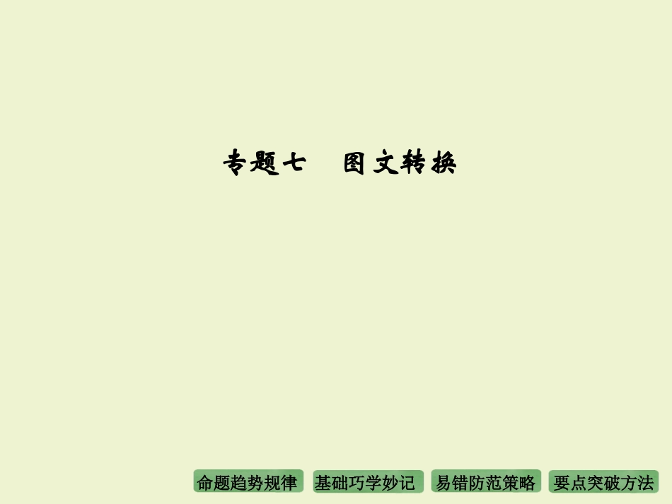 专题七　图文转换_第1页