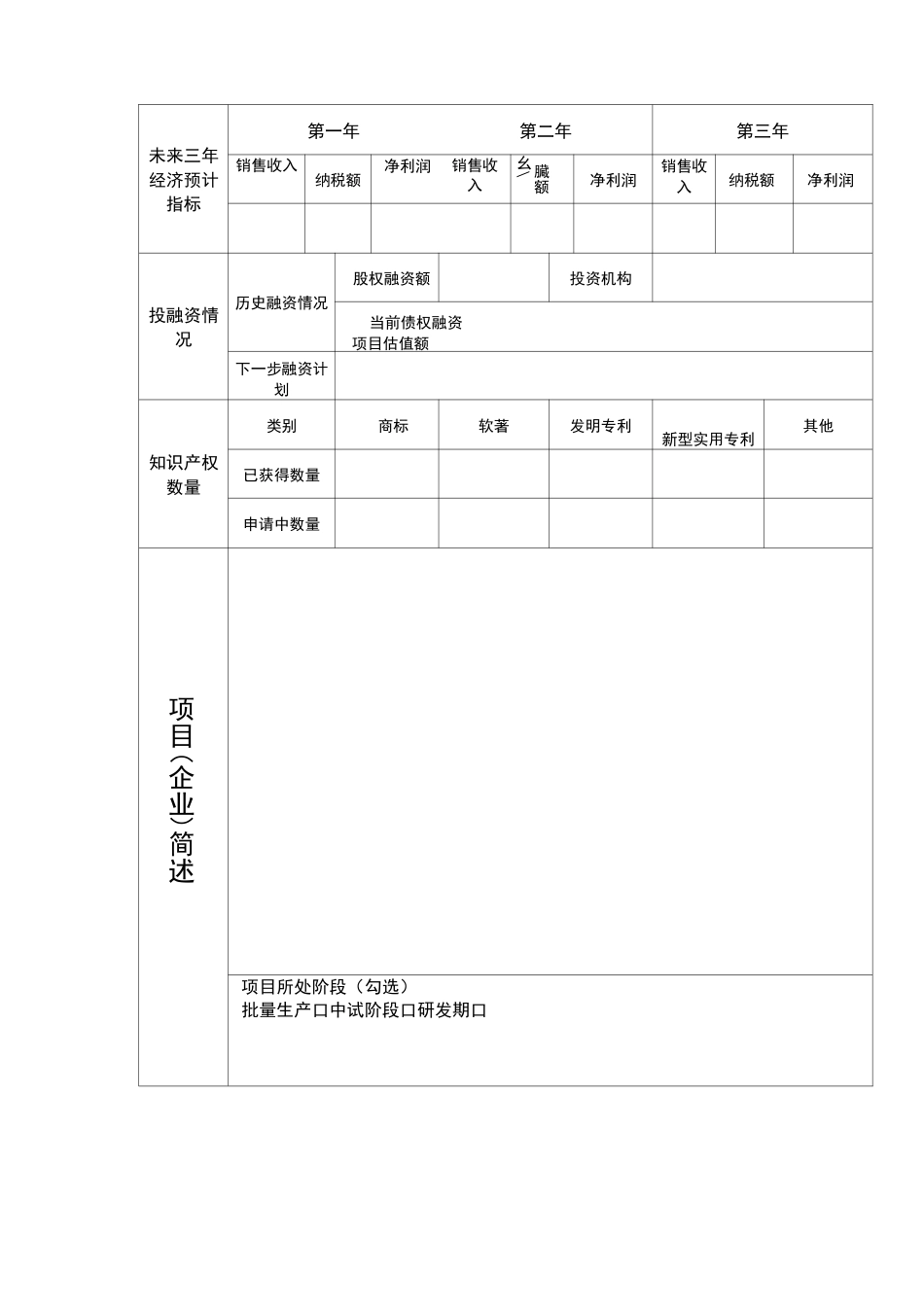 众创空间空间入驻申请表_第2页