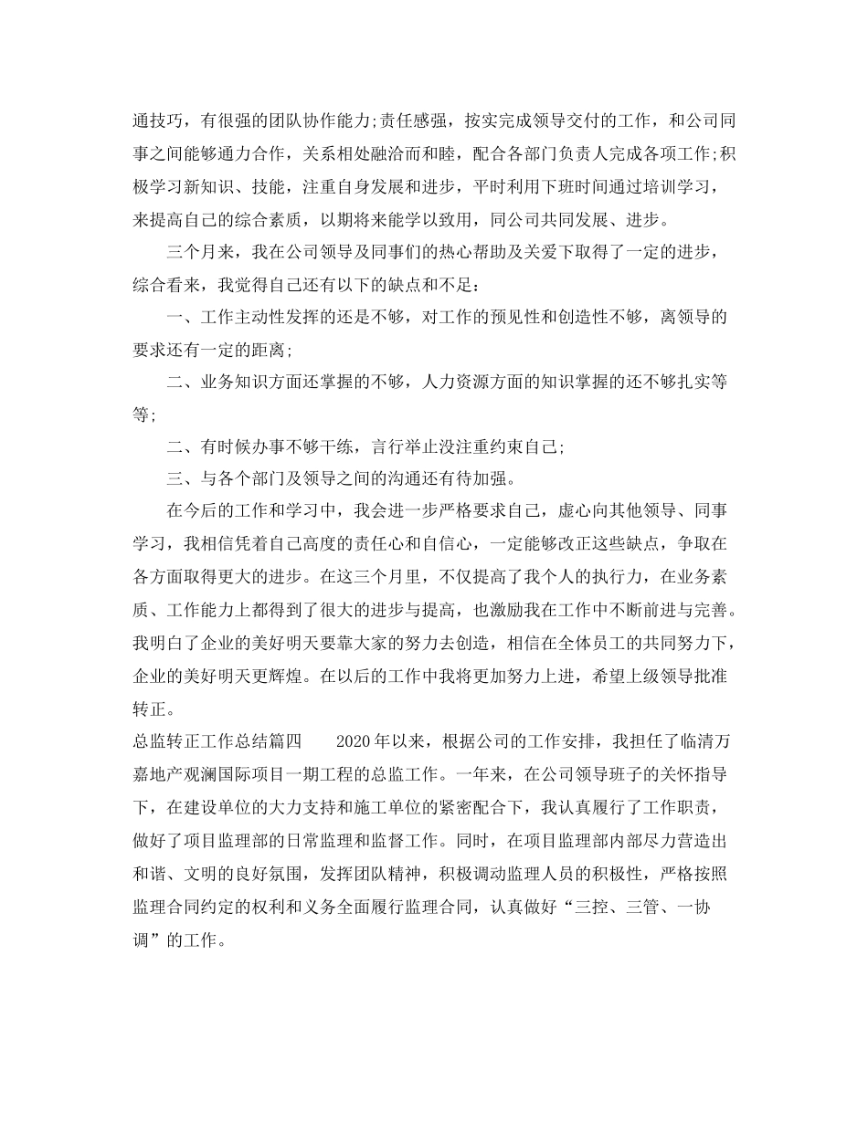 总监转正工作总结_第3页