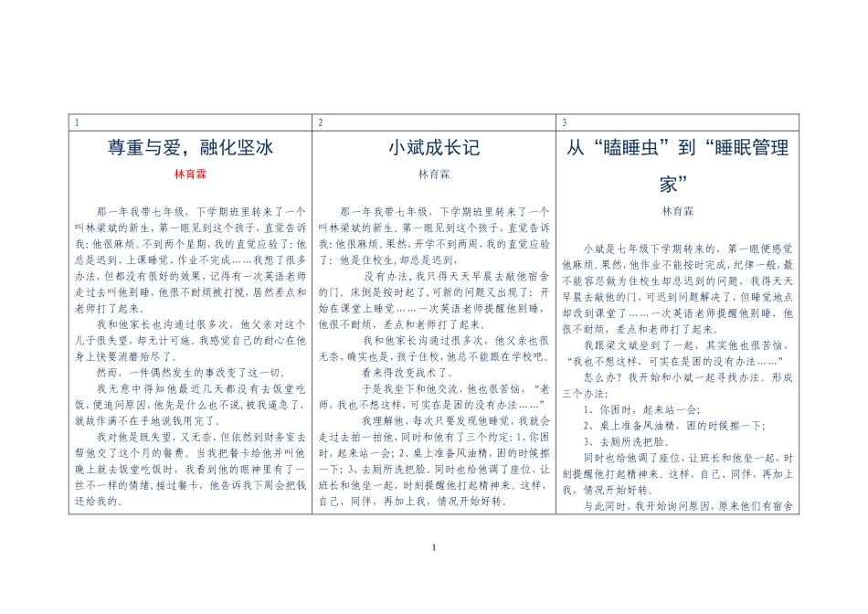 研究22故事三稿睡觉管理专家_第1页