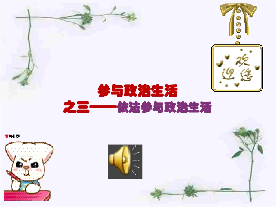 复习课第六课参与政治生活_第1页