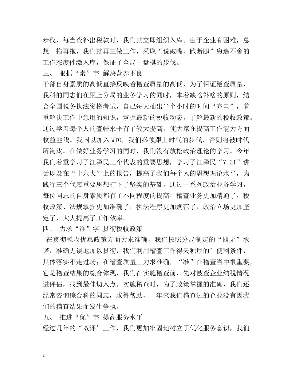 税务稽查工作总结 _第2页